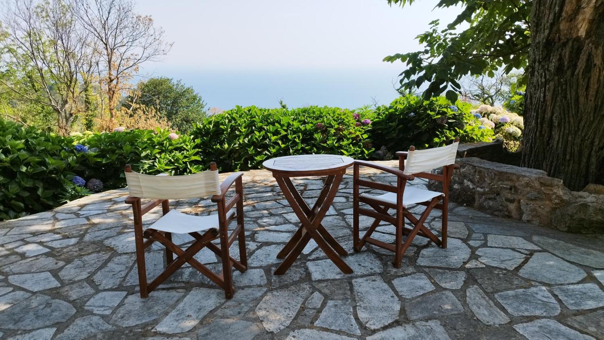 White Stone House With Great Sea View Villa Tsagkarada Buitenkant foto